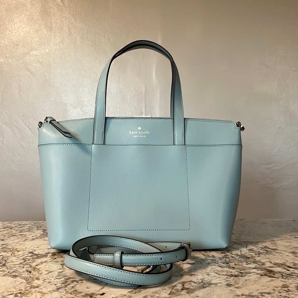 Kate Spade Patrice Tote. Blue teal inside